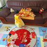 鸞雀翔一周歲女寶寶周歲生日禮服抓周服幼兒裙子兒童晚禮服女童公主紗裙 黃色 80 建議身高73-84體重15-22斤 曬單實(shí)拍圖