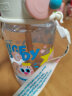 UOOHA塑料杯tritan水杯高颜值男女生学生便携杯子随手杯儿童吸管杯 健身海伦-白粉 580ml 晒单实拍图