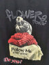 LOVER RUCCI法國2025年新款品新純棉T恤女寬松韓版圓領(lǐng)短袖上衣時(shí)尚印花體恤 白色 L 建議105到115斤穿 曬單實(shí)拍圖