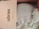 ubras無(wú)尺碼輕薄浪花領(lǐng)文胸透氣內衣女聚攏承托無(wú)鋼圈胸罩 煙灰藍色 均碼 mini版（80-100斤）背勾文胸 曬單實(shí)拍圖