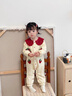 班喜迪嬰兒衣服秋冬裝嬰幼兒連體衣加絨寶寶爬服針織哈衣冬季公主外出服 米色 90cm 曬單實拍圖