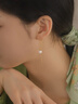 黛若黃金耳線akoya珍珠耳釘墜足金真金養(yǎng)耳洞免摘高級(jí)長(zhǎng)款耳飾禮物潮 [單只]6m珍珠耳線(約0.48g) 曬單實(shí)拍圖