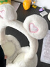 暢印保暖耳罩冬季加厚保暖甜美可愛(ài)耳暖兒童學(xué)生少女耳捂耳包護(hù)耳套 愛(ài)心耳罩超厚款-白色 曬單實(shí)拍圖