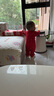 babylove嬰兒連體衣純棉秋裝紅色喜慶衣服滿(mǎn)月寶寶哈衣爬服送禮衣服 曬單實(shí)拍圖