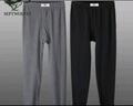 七匹狼秋褲男士保暖褲棉褲純棉線(xiàn)褲打底褲薄款保暖內衣100%全棉冬季襯褲 升級抗菌2條裝（深麻灰+淺麻灰） L 【推薦體重110-130斤】 曬單實(shí)拍圖