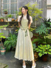 舒芳蝶（shufangdie）新中式國(guó)風(fēng)連衣裙女裝夏季2024新款改良馬面裙襯衫馬甲三件套裝裙 綠色馬甲+襯衣+馬面裙=三件套(贈(zèng) M 曬單實(shí)拍圖