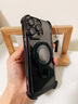 PD適用于蘋(píng)果17ProMax手機殼iPhone16pro保護殼magsafe磁吸支架充電蘋(píng)果12/3/4/5抖音同款手機殼磁吸 【黑色】磁吸露標支架+四角防摔氣囊殼 iPhone 13 Pro Ma 曬單實(shí)拍圖
