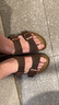 BIRKENSTOCK勃肯德國進(jìn)口男女款牛皮革涂油軟木Milano系踝涼鞋 棕色常規版0034871 42 曬單實(shí)拍圖