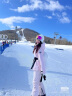 DOOK SNOW 2023新款滑雪服女套装韩国单板双板防风防水保暖夹棉滑雪装备 808粉色+605粉色 S 实拍图