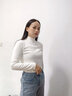 婷美（GRACEWELL）半高領(lǐng)女士打底衫女秋冬季內搭長(cháng)袖修身高彈打底內衣薄款上衣QS 曬單實(shí)拍圖