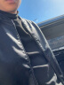 罗蒙外套男皮衣男士春秋季夹克新款皮夹克纯色商务中青年春秋服时尚舒 黑色（常规款） XL（120斤-140斤） 实拍图