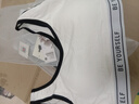 哆溫宓內(nèi)衣女文胸純棉美背少女高中學生無痕無鋼圈背心式女生運動內(nèi)衣 2件裝（白+灰） L （105-120斤） 曬單實拍圖