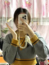 品盟（PISMEXOK）適用于蘋果iPhone16/15/14promax手機(jī)殼小香風(fēng)新款防摔輕奢皮質(zhì)素描玫瑰山茶花時(shí)尚感女款后殼 【黑白 素描花朵 -立體山茶花】+掛繩 iPhone 16 pro 曬單實(shí)拍圖