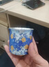 鎏銀杯子琺瑯彩純銀茶杯陶瓷功夫主人杯高檔輕奢新年創(chuàng  )意禮品茶具 鎏銀星月夜雙杯+禮盒 曬單實(shí)拍圖