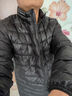 君羽戶(hù)外鵝絨羽絨服1000蓬95絨白鵝絨服輕薄立領(lǐng)保暖羽絨夾克 E52114 黑色-男款 M 推薦男121-135斤/女96-110斤 曬單實(shí)拍圖