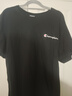 冠軍涂鴉短袖T恤純棉短袖男刺繡小logo純色男女情侶款打底衫T恤男情侶短袖 T黑色小冠 4XL 200-210斤男女同款 曬單實(shí)拍圖