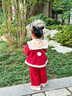 FNJ KIDS童裝女童拜年服套裝冬裝中國風(fēng)加厚新年衣服女寶寶周歲禮服 紅色（含小兔包包） 加絨 120  (建議身高110-120cm) 曬單實(shí)拍圖