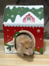 喜帅仓鼠躲避屋 鼠盒 简易月抛型纸壳屋金丝熊窝仓鼠笼子用品圣诞小屋 实拍图