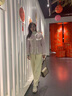 伊芙麗（eifini）蔣欣代言國風(fēng)新中式重工粗花呢羽絨服女冬裝新款外套女 夾花粉 S 155/80A 曬單實(shí)拍圖