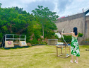 H&M女裝連衣裙夏度假風(fēng)印花吊帶修身亞麻混紡植物印花長(zhǎng)裙1217048 綠色/花卉 155/80A XS 建議拍小一碼 曬單實(shí)拍圖
