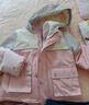 戴維貝拉（DAVE＆BELLA）兒童連帽上衣三防男童外套小童棉服兩件套女寶寶衣服冬裝新款棉衣 粉色【現(xiàn)貨】 90 cm（建議身高80-90cm） 曬單實(shí)拍圖