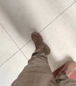 際華三五三五新式棕色作戰(zhàn)靴春季男透氣側(cè)拉訓(xùn)練真皮登山鞋耐磨沙漠戶外靴 棕色作戰(zhàn)靴（原版） 42 =260兩雙鞋墊 曬單實拍圖