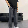 真維斯（Jeanswest）休閑褲男2025秋季新款萊賽爾寬松直筒褲男士垂墜加厚款褲子 016摩登灰 XL 曬單實(shí)拍圖