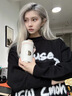 Vanow勛章咖啡杯保溫杯陶瓷內(nèi)膽女高顏值新款便攜吸管便攜隨行水杯子 杏子白500ml【316不銹鋼內(nèi)膽】 曬單實(shí)拍圖