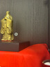 明恩孔子銅像孔夫子純黃銅孔子擺件全銅孔子像助學家用客廳禮品 小號高11CM 孔子銅像+底座 曬單實拍圖