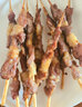 蒙羊煌（MENGYANGHUANG）國產(chǎn)原切羊肉串新鮮羊肉半成品烤肉串戶外BBQ燒烤食材冷凍 生鮮 羊肉串 凈重1625g/125串 曬單實(shí)拍圖