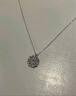 中國黃金（CHINA GOLD）S925銀幸運(yùn)四葉草項(xiàng)鏈女心形鎖骨鏈吊墜中秋節(jié)生日禮物送女友老婆 幸運(yùn)四葉草項(xiàng)鏈 曬單實(shí)拍圖