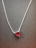 潘多拉（PANDORA）烈焰之心項鏈頸飾紅色愛(ài)心高級生日禮物送女友 烈焰之心 45CM 曬單實(shí)拍圖
