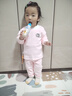 G.duck小黃鴨兒童保暖內衣套裝男女寶寶加厚秋衣秋褲秋冬新款嬰兒家居服 雙面加絨-粉色 100 （建議身高85-95cm寶寶） 曬單實(shí)拍圖