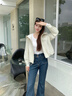 香影【防風(fēng)】工裝風(fēng)連帽短外套女2025秋季新款戶外小個(gè)子白色風(fēng)衣 鷺白 M 160/84A/95-110斤 曬單實(shí)拍圖