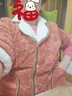 俞兆林睡衣女秋冬加絨加厚新品珊瑚絨長(cháng)袖女士冬天大碼法蘭絨家居服套裝 NSHW-202252茶色 L （建議100-120斤） 曬單實(shí)拍圖