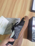 希慕馳（XIMUCHI）品牌新款男鞋透氣平板鞋牛皮鞋子男小眾真皮拼接休閑鞋厚底增高鞋 黑色平底款 43 標準皮鞋尺碼 曬單實拍圖