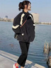 DXOT初秋季新款外套棒球服外套女春秋款2025新款爆秋冬小個子薄休閑女 黑色 常規(guī) M 【建議110-125斤】 曬單實拍圖