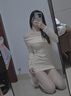 艾妃琳純欲辣妹修身包臀打底內(nèi)搭一字肩短裙子針織連衣裙女秋冬新款 卡其色 S 曬單實(shí)拍圖