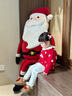 幼歌（YOUGE）嬰幼兒波點(diǎn)木耳邊領(lǐng)毛衣萌趣可愛(ài)小兔蘑菇布繡提花毛衣 大紅色 80 cm 曬單實(shí)拍圖