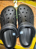 卡駱馳（CROCS）洞洞鞋貝雅男鞋女鞋輕便耐磨一腳蹬拖鞋休閑鞋|10126 黑色-001 41 /42(260mm) 曬單實(shí)拍圖