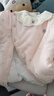 戴維貝拉新生兒夾棉加厚爬服秋裝女寶寶連體衣嬰兒衣服 曬單實(shí)拍圖