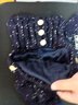 察今帽子女冬季針織保暖毛線(xiàn)帽圍脖口罩一體圍巾帽護耳騎車(chē)防風(fēng)套頭帽 藏青色【護耳防風(fēng)/加絨加厚】 曬單實(shí)拍圖