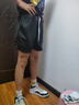 維動（VEIDOORN）新款美式速干寬松籃球短褲訓練跑步男夏季不過膝3分健身運動短褲 VD黑色速干短褲（維動白標） L 100-110 曬單實拍圖