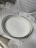 品聚德（PURJADE）家用大深盤(pán)子骨瓷窩盤(pán)水墨風(fēng)輕奢盤(pán)子金邊深盤(pán)子菜盤(pán)中式餐具圓盤(pán) 藍顏知己窩盤(pán) 10英寸 曬單實(shí)拍圖