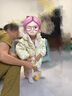 巴拉巴拉嬰兒花版羽絨服女童冬季短款外套保暖2024甜美時(shí)尚萌208424107010 曬單實(shí)拍圖