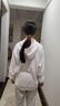 Baldauren女童連帽衛(wèi)衣春秋新款加絨加厚寬松上衣小學初中生女孩中大童韓版 7-15歲女孩子穿的-白色【春秋款】 160 建議145-155cm 曬單實拍圖