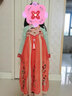 久愛久兒童漢服女童中國(guó)風(fēng)連衣裙夏季唐裝古裝小女孩演出服套裝生日禮物 【重工刺繡】橘色長(zhǎng)袖襦裙+披帛 140 （建議身高135-145cm） 曬單實(shí)拍圖