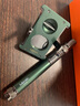 LUBINSKI雪茄配件套裝 雪茄盒+雪茄剪+打火機三件多功能套裝精美禮盒客送 綠色GN 曬單實(shí)拍圖