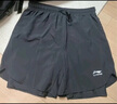 李寧（LI-NING）泳褲男士防尷尬游泳褲平角雙層防走光水陸兩用沙灘褲337 XXL 曬單實(shí)拍圖