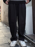GXG男裝* 彎刀褲錐形西褲男通勤休閑褲 秋冬新品 黑色 2XL 曬單實(shí)拍圖
